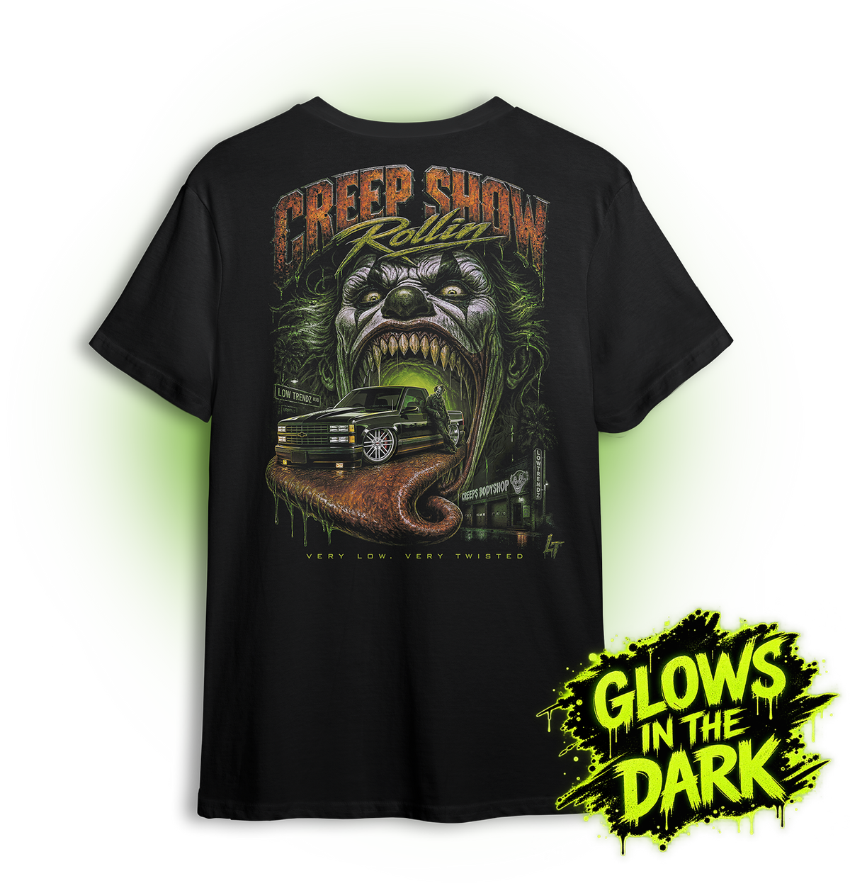 Creep Show Rollin Tee - LIMITED EDITION (Glow in the dark)