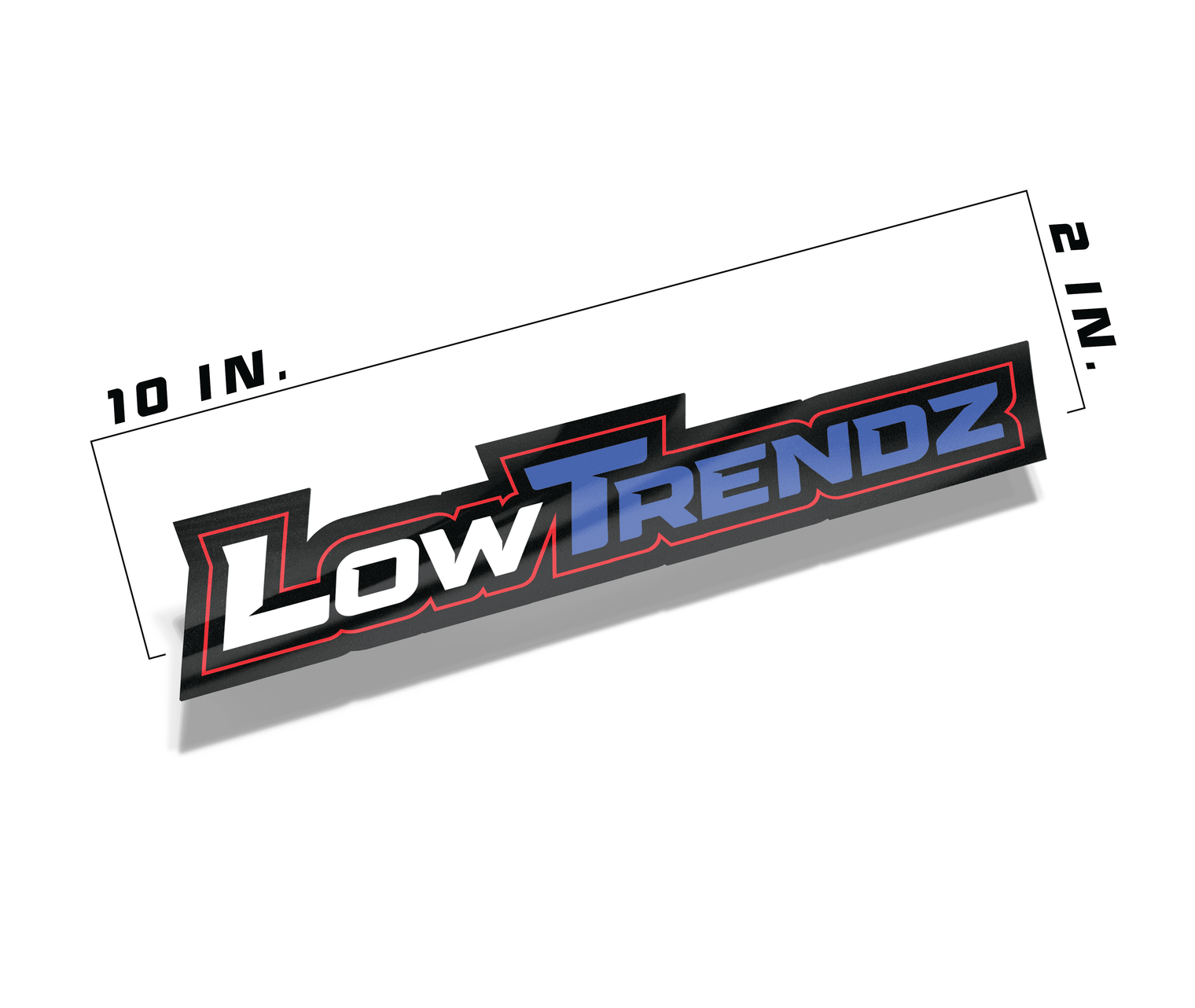 Low Trendz Decal - Red/Blue