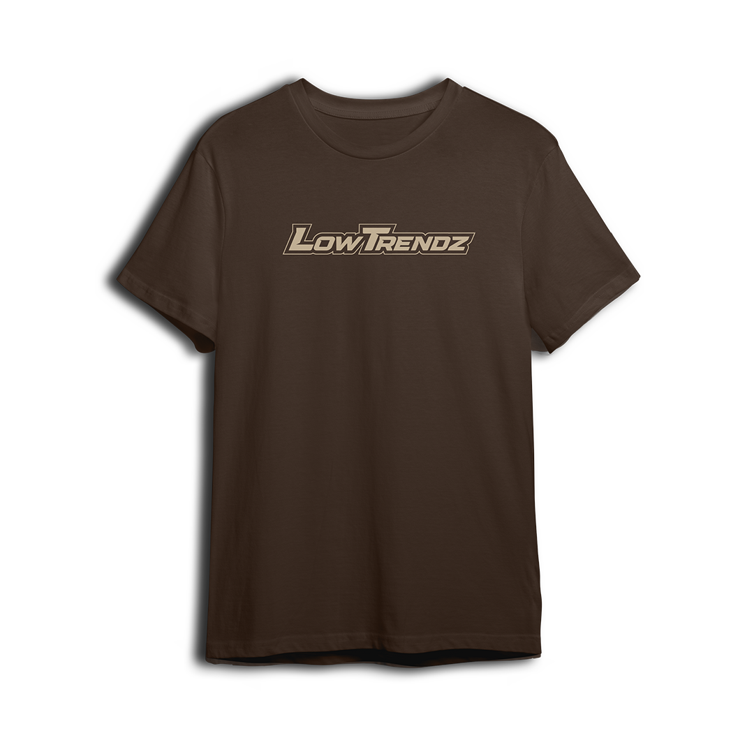 LT Nation tee in brown, front print