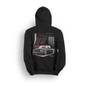 Big Block 454 SS hoodie featuring a lowered OBS 454 SS with bold red pinstripes, clean lines, and muscle truck styling. A tribute to the golden era of horsepower and custom builds, this hoodie is perfect for showing off at meets and events.