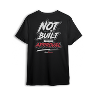 T-shirt featuring the bold “Not Built for Your Approval” statement, made for builders and dreamers who pour passion into custom trucks. A tribute to personal vision and style over trends, this t-shirt speaks to those who build for themselves.
