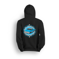 Hoodie featuring a slammed blue  Chevy C10 with bold wraparound text reading “NOT BUILT FOR YOUR APPROVAL.” A statement piece for builders who break the rules and rep their ride their way.