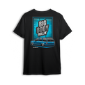 T-shirt featuring Mike Batty’s custom four-door Tahoe known as the Retro Hoe, bagged and bodied on polished 22-inch billets. With bold graphics and StreetTrucks Magazine feature energy, the Big Body Rollin’ t-shirt celebrates full-size style and low street presence.