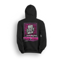 Hoodie featuring Mike Batty’s custom four-door Tahoe known as the Retro Hoe, bagged and bodied on polished 22-inch billets. With bold graphics and StreetTrucks Magazine feature energy, the Big Body Rollin’ hoodie celebrates full-size style and low street presence.