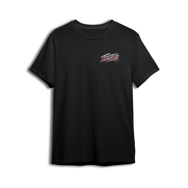 Texas Trendz Tee front - Texas Trendz script left chest