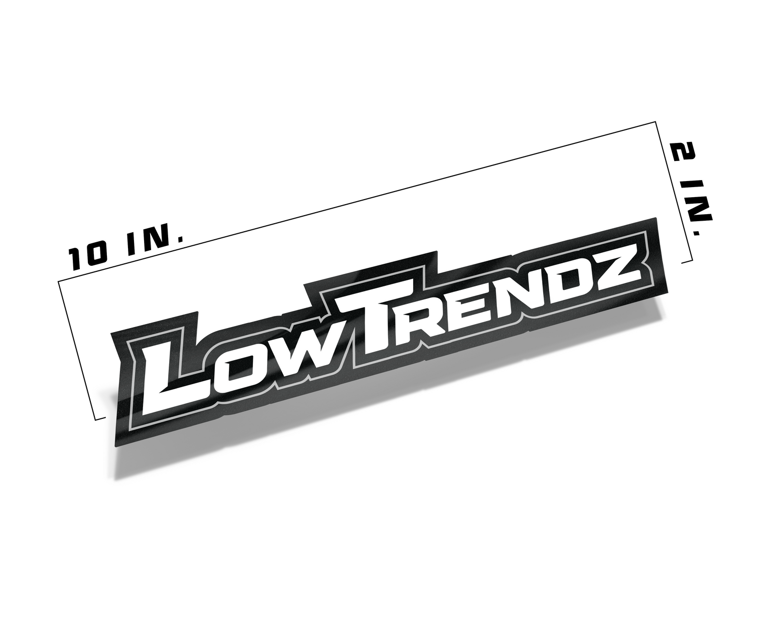 Low Trendz Decal - White